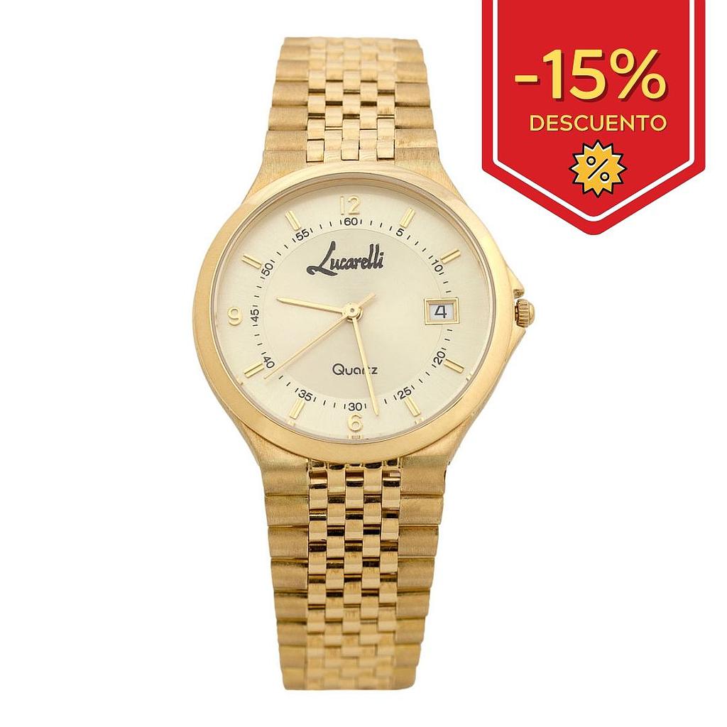 RELOJ ORO 18KL CABALLERO LUCARELLI