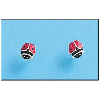 PENDIENTE PLATA 925MM MARIQUITA MEDIANA