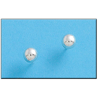 PENDIENTE PLATA 925MM BOLA 6MM