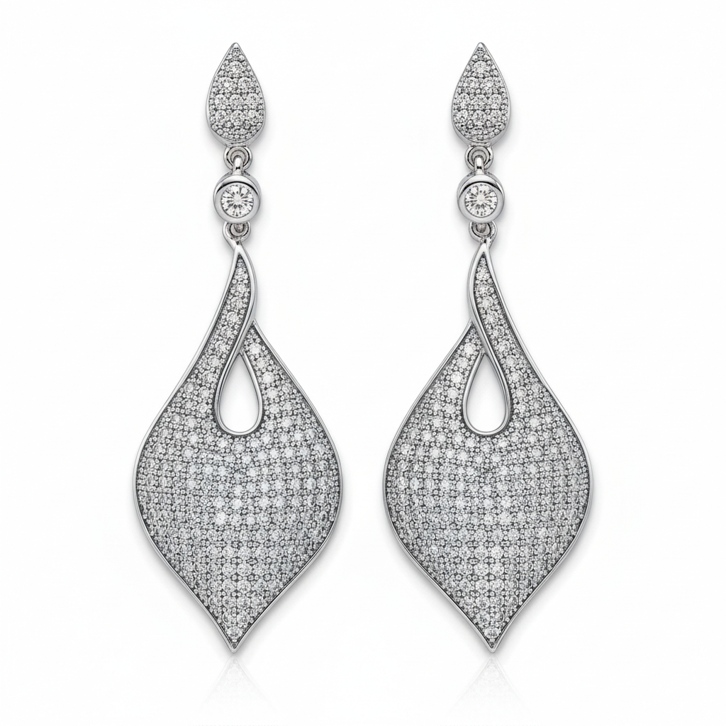 PENDIENTES PLATA 925MM CIRCONITAS