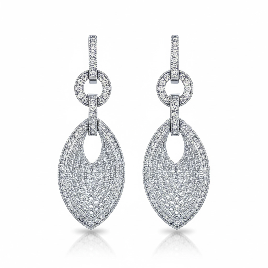 PENDIENTES PLATA 925MM CIRCONITAS