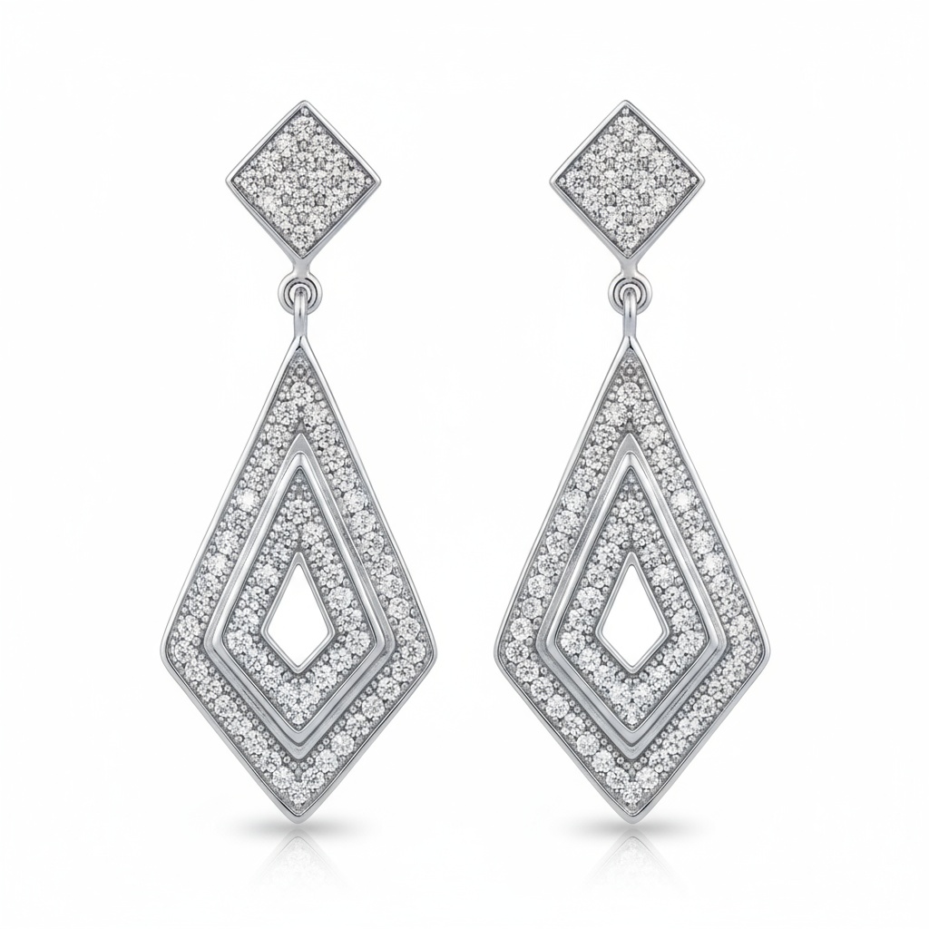 PENDIENTES PLATA 925MM CIRCONITAS