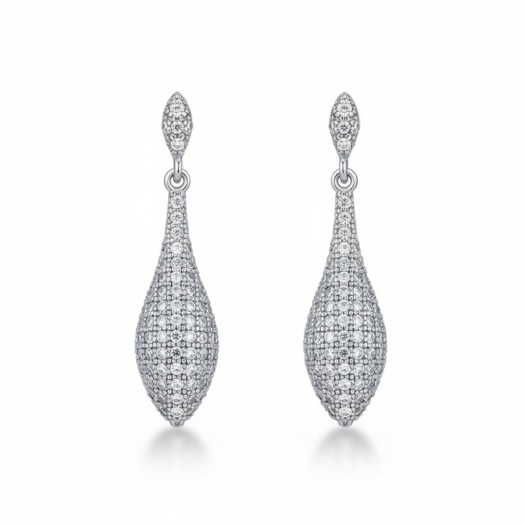 PENDIENTES PLATA 925MM CIRCONITAS