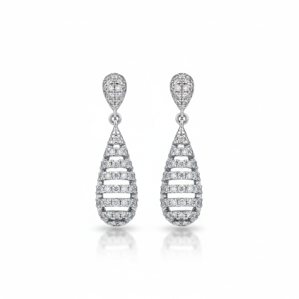 PENDIENTES PLATA 925MM CIRCONITAS