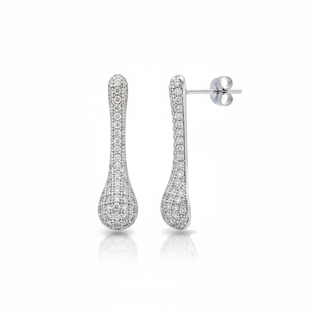 PENDIENTES PLATA 925MM CIRCONITAS