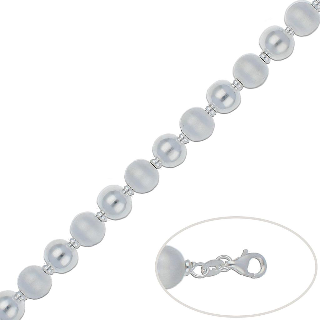 PULSERA PLATA 925MM BOLAS - 10MM