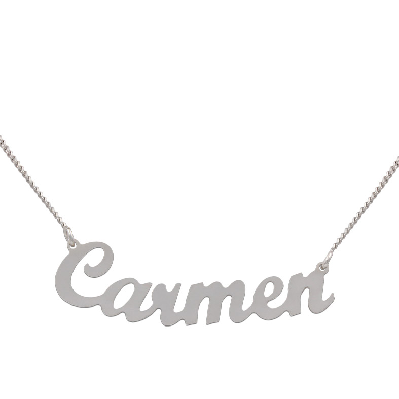 GARGANTILLA PLATA 925MM NOMBRE GRANDE