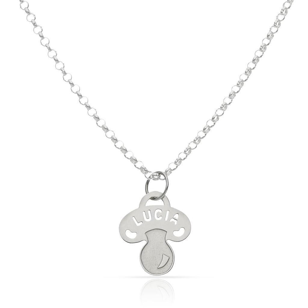 GARGANTILLA PLATA 925MM CHUPETE NOMBRE