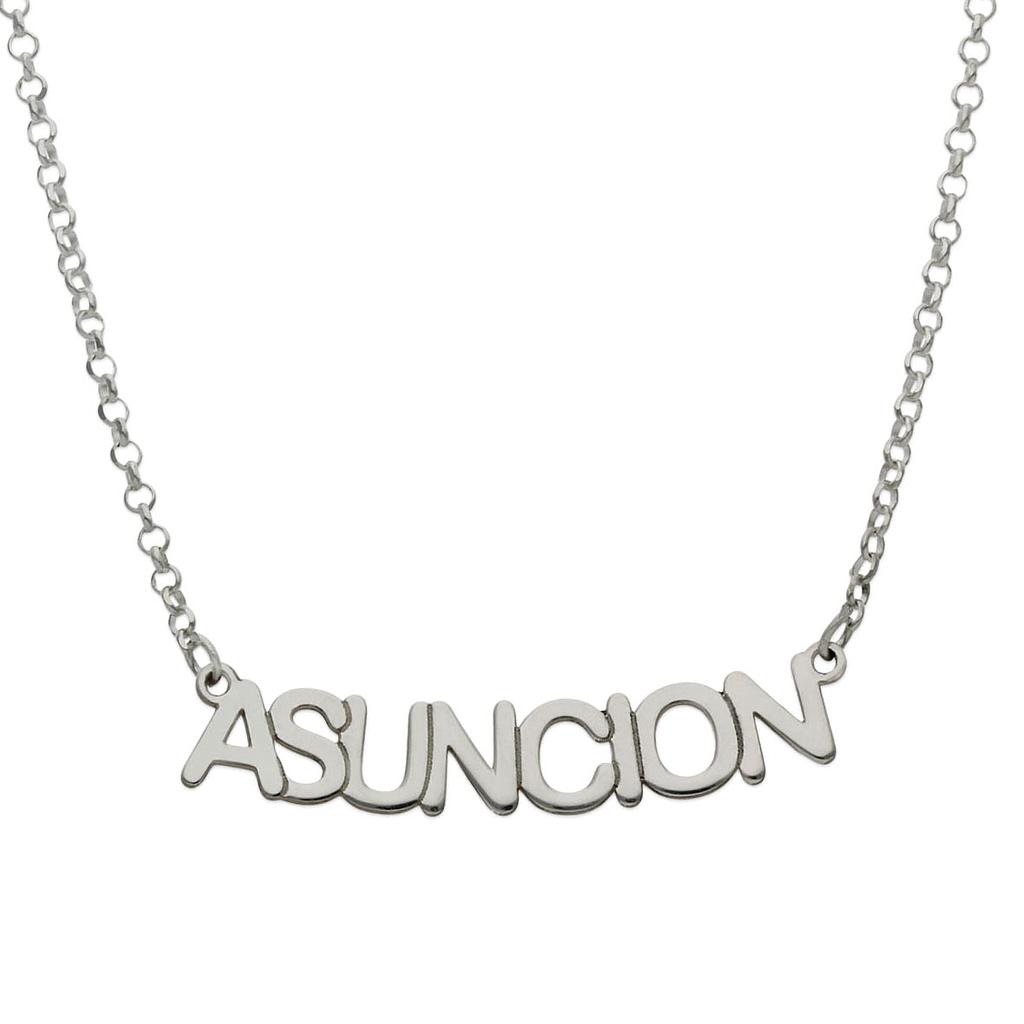 GARGANTILLA PLATA 925MM NOMBRE PEQUEÑO