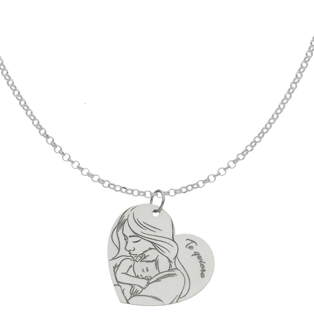 GARGANTILLA PLATA 925MM DE LA MADRE - 20X18MM