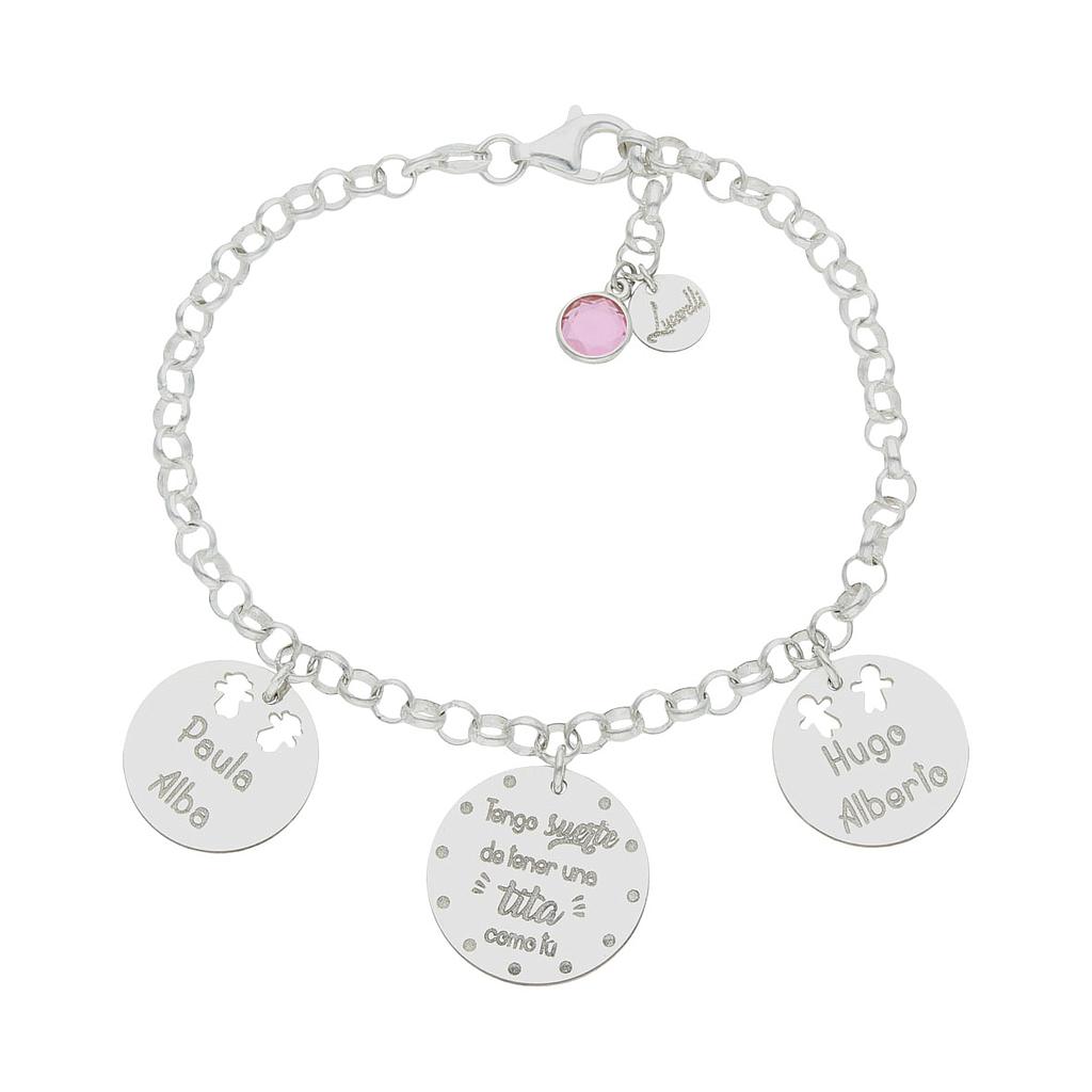 PULSERA MI HISTORIA PLATA 925MM TITA