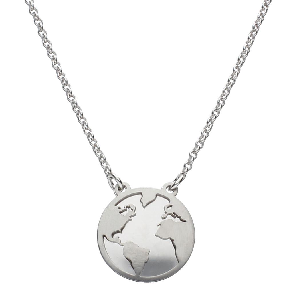 GARGANTILLA PLATA 925MM MUNDO - 16MM