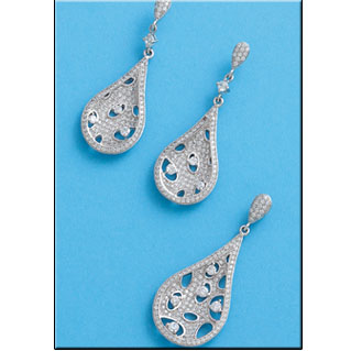 PENDIENTES PLATA 925MM CIRCONITAS