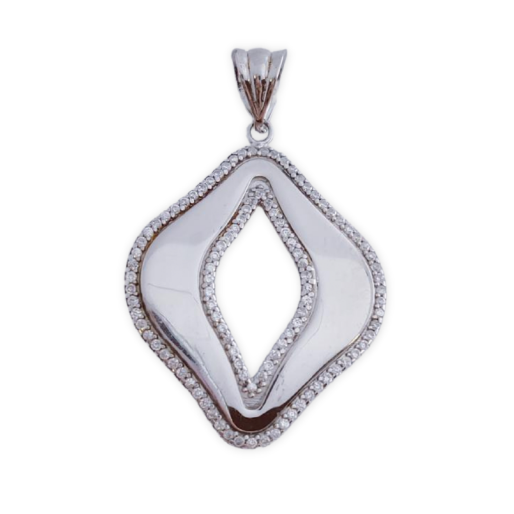 COLGANTE PLATA 925MM CIRCONITAS