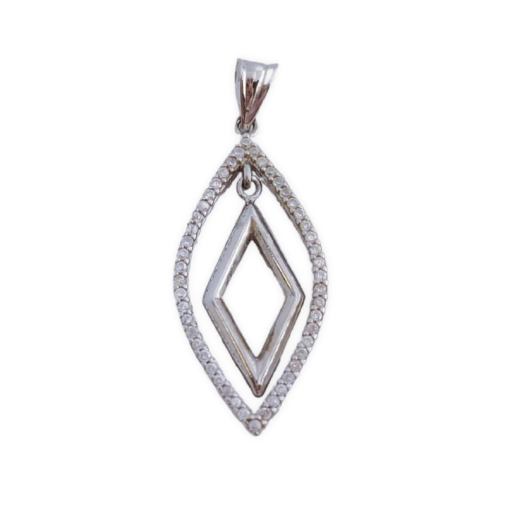 COLGANTE PLATA 925MM CIRCONITAS