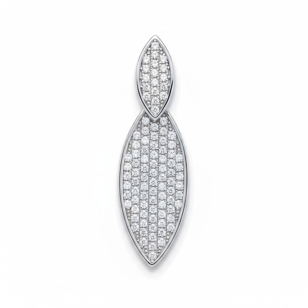 COLGANTE PLATA 925MM CIRCONITAS