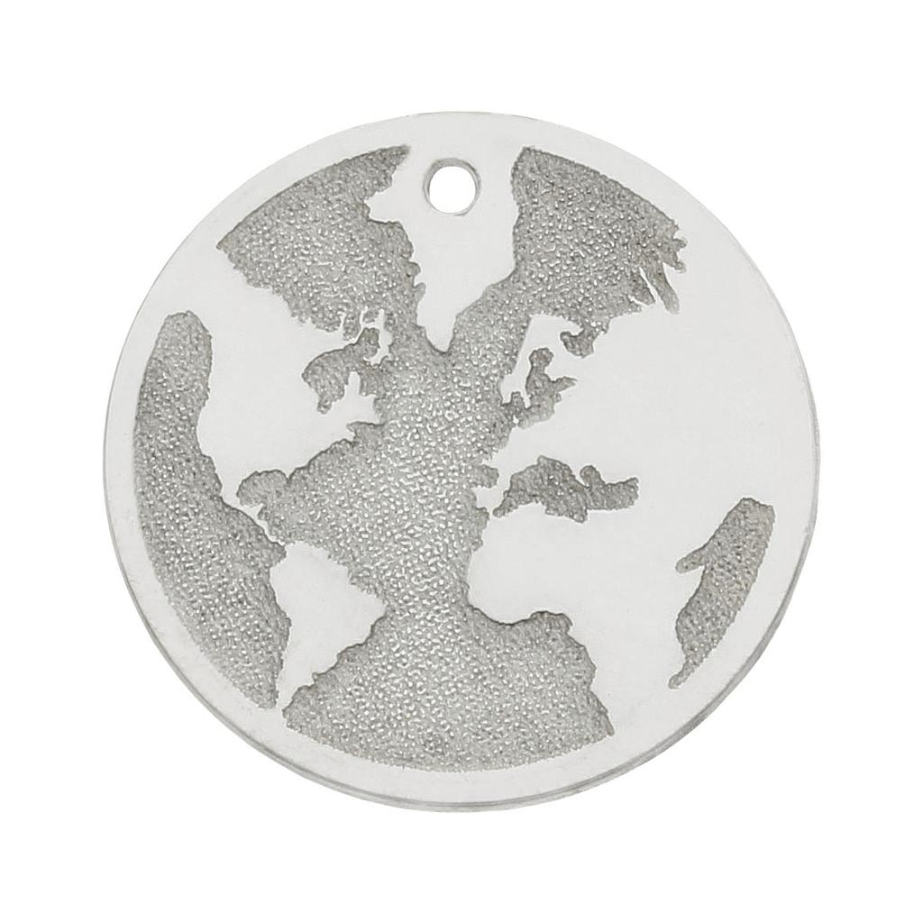 MI HISTORIA - ABALORIO PLATA 925MM MUNDO