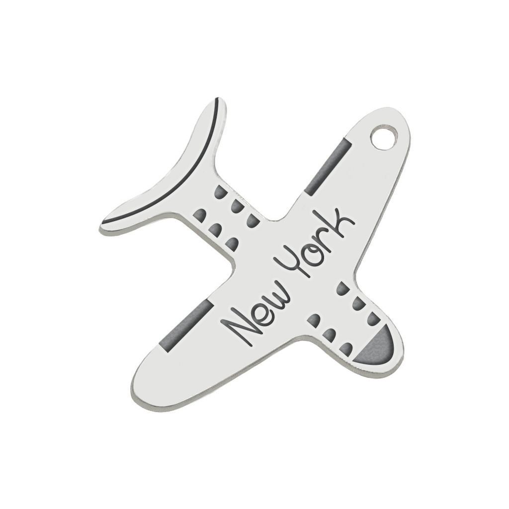 MI HISTORIA - ABALORIO PLATA 925MM AVION