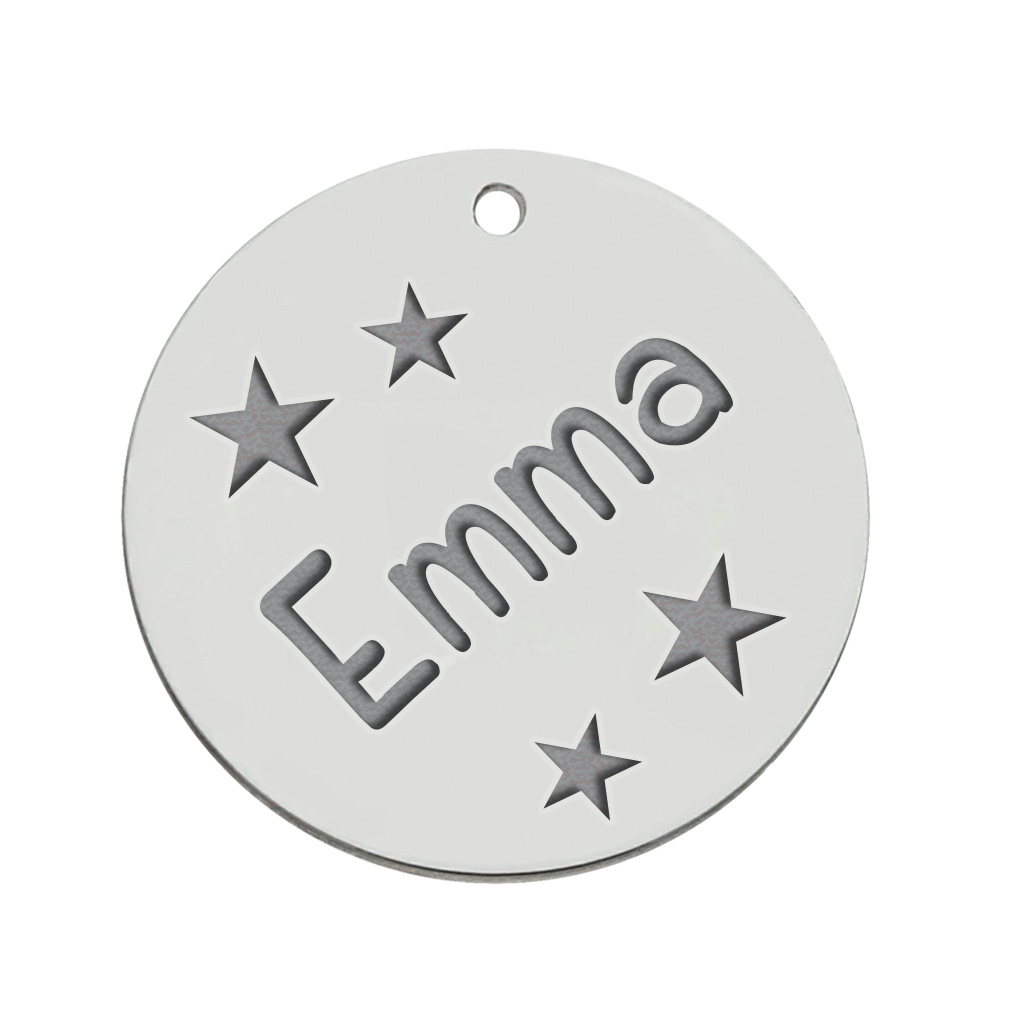 MI HISTORIA - ABALORIO  PLATA 925MM CHAPA