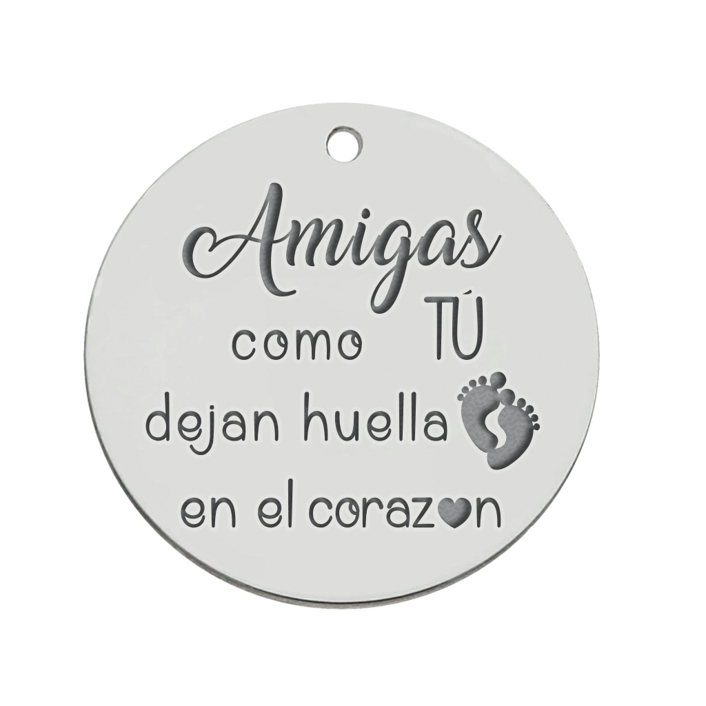 MI HISTORIA - ABALORIO PLATA 925MM AMIGAS