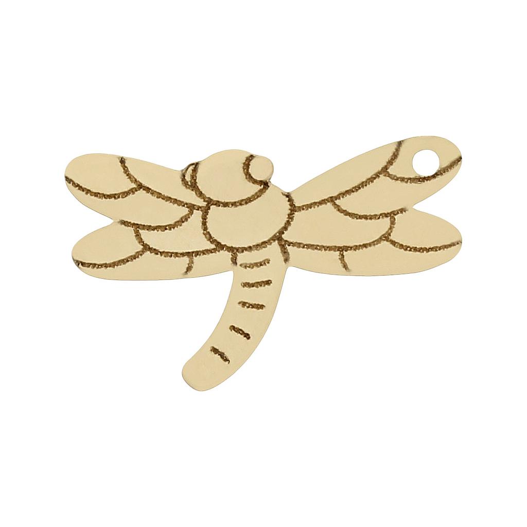 MI HISTORIA - ABALORIO ORO 18KL LIBELULA