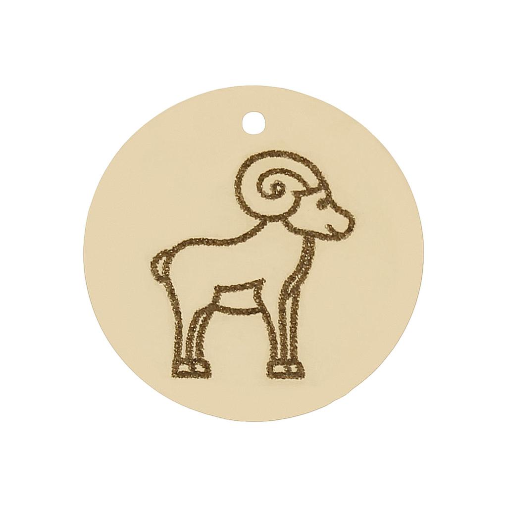 MI HISTORIA - ABALORIO ORO 18KL HOROSCOPO ARIES