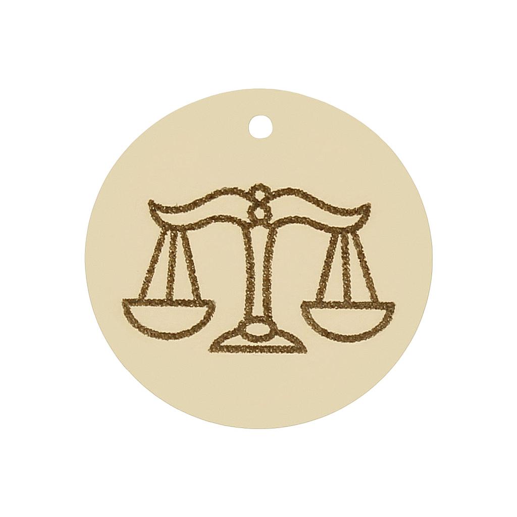 MI HISTORIA - ABALORIO ORO 18KL HOROSCOPO LIBRA