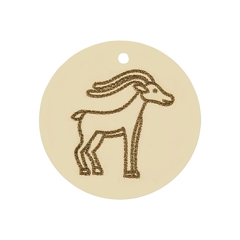 MI HISTORIA - ABALORIO ORO 18KL HOROSCOPO CAPRICORNIO