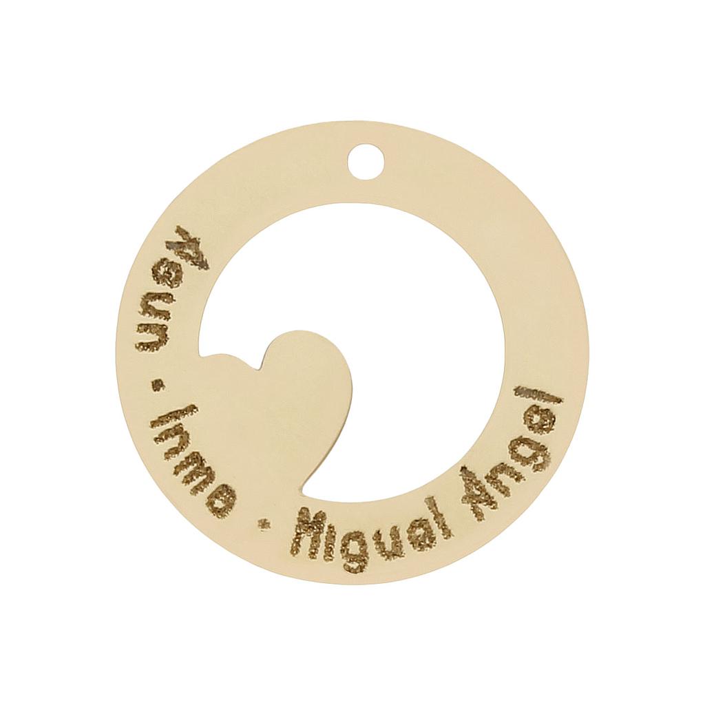 MI HISTORIA - ABALORIO ORO 18KL CIRCULO