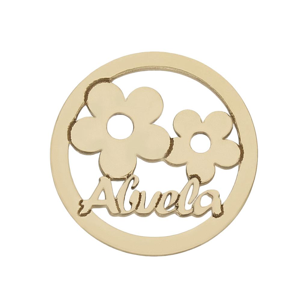 MI HISTORIA - ABALORIO ORO 18KL ABUELA FLORES