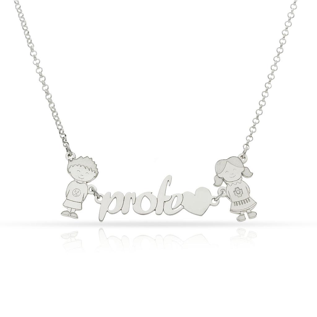 GARGANTILLA PLATA 925MM PROFE + 2 NIÑOS