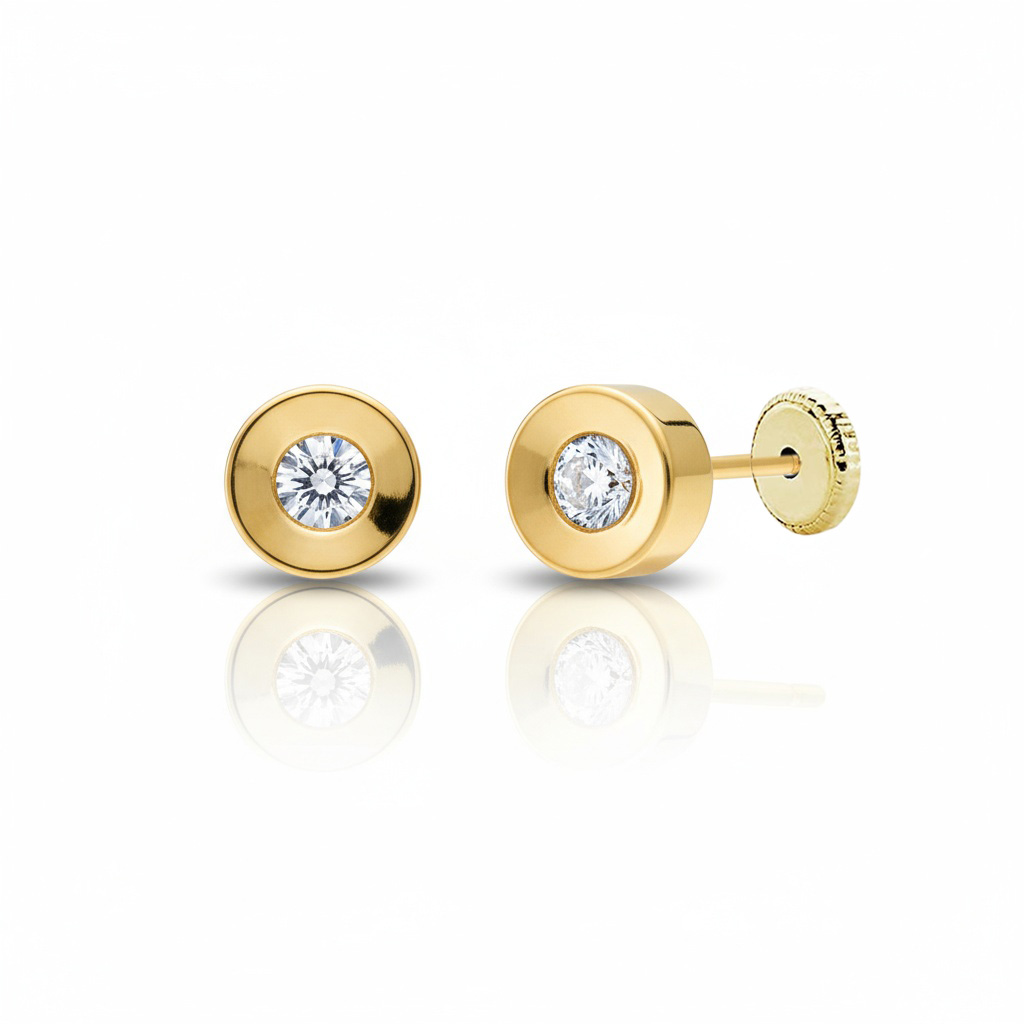 PENDIENTES ORO 18KL REDONDOS