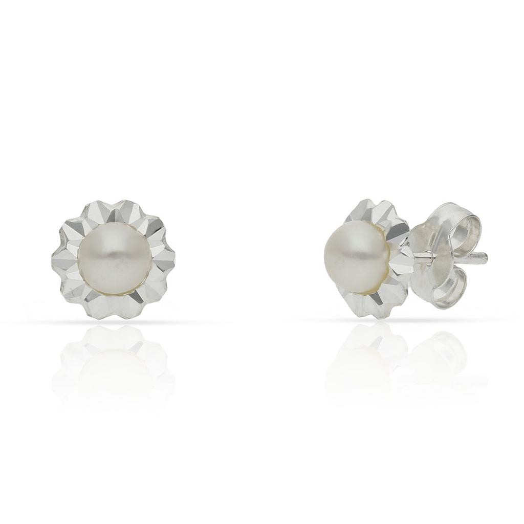 PENDIENTES PLATA 925MM PERLAS - 7.50MM