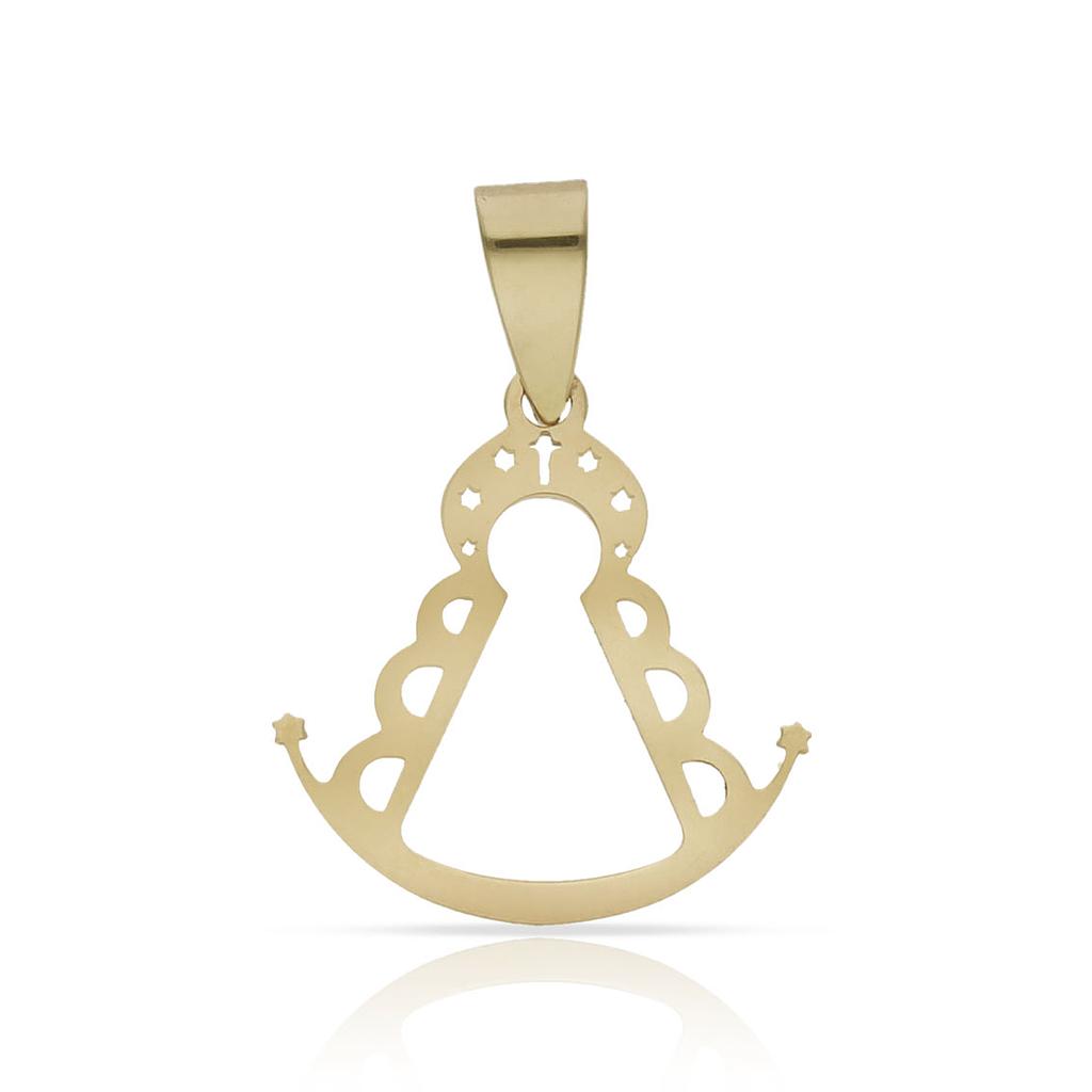 COLGANTE ORO 18KL VIRGEN DEL ROCIO - 14x15MM