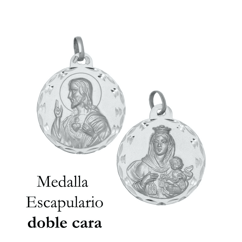 MEDALLA PLATA 925MM ESCAPULARIO - 15MM