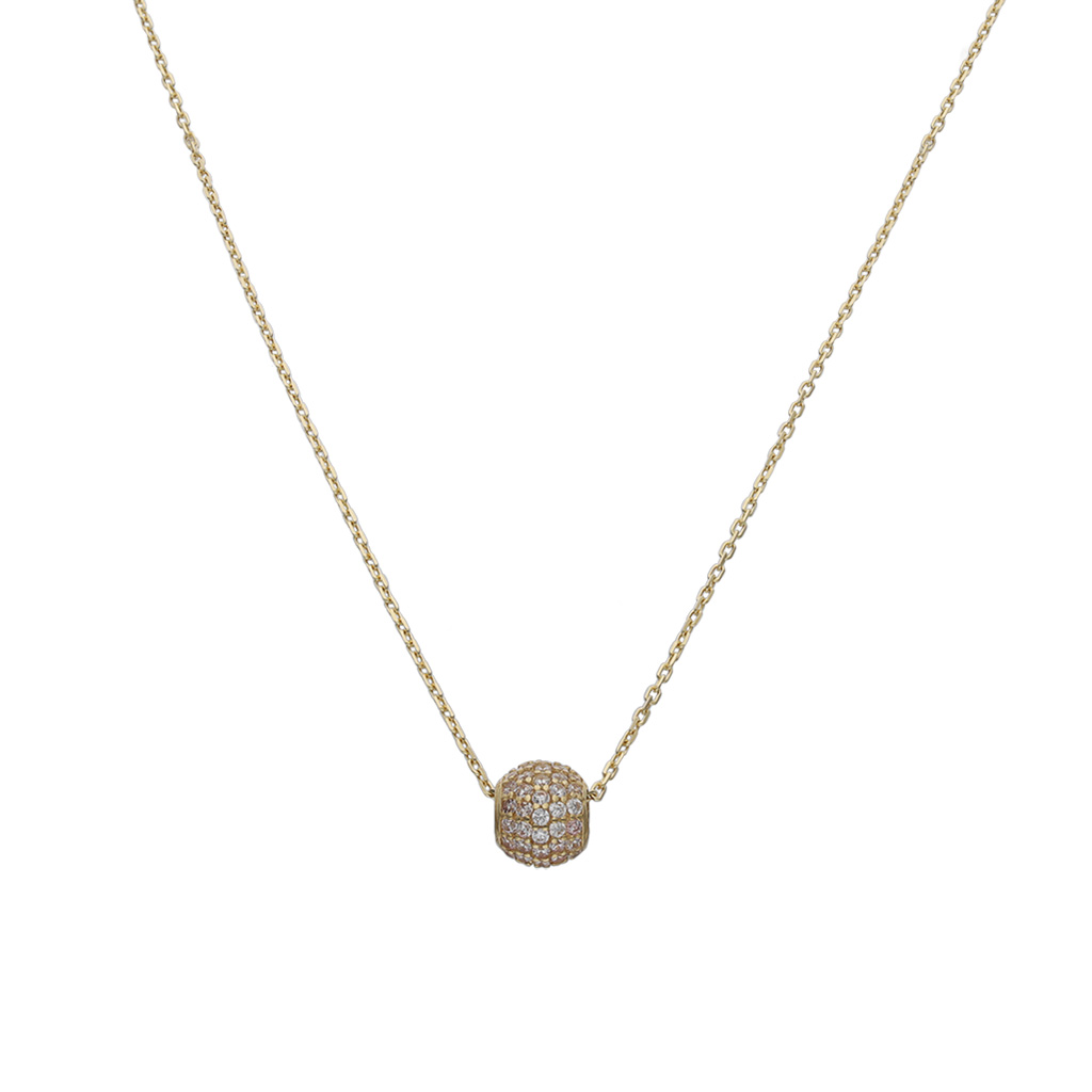 GARGANTILLA ORO 18KL BOLA CIRCONITAS