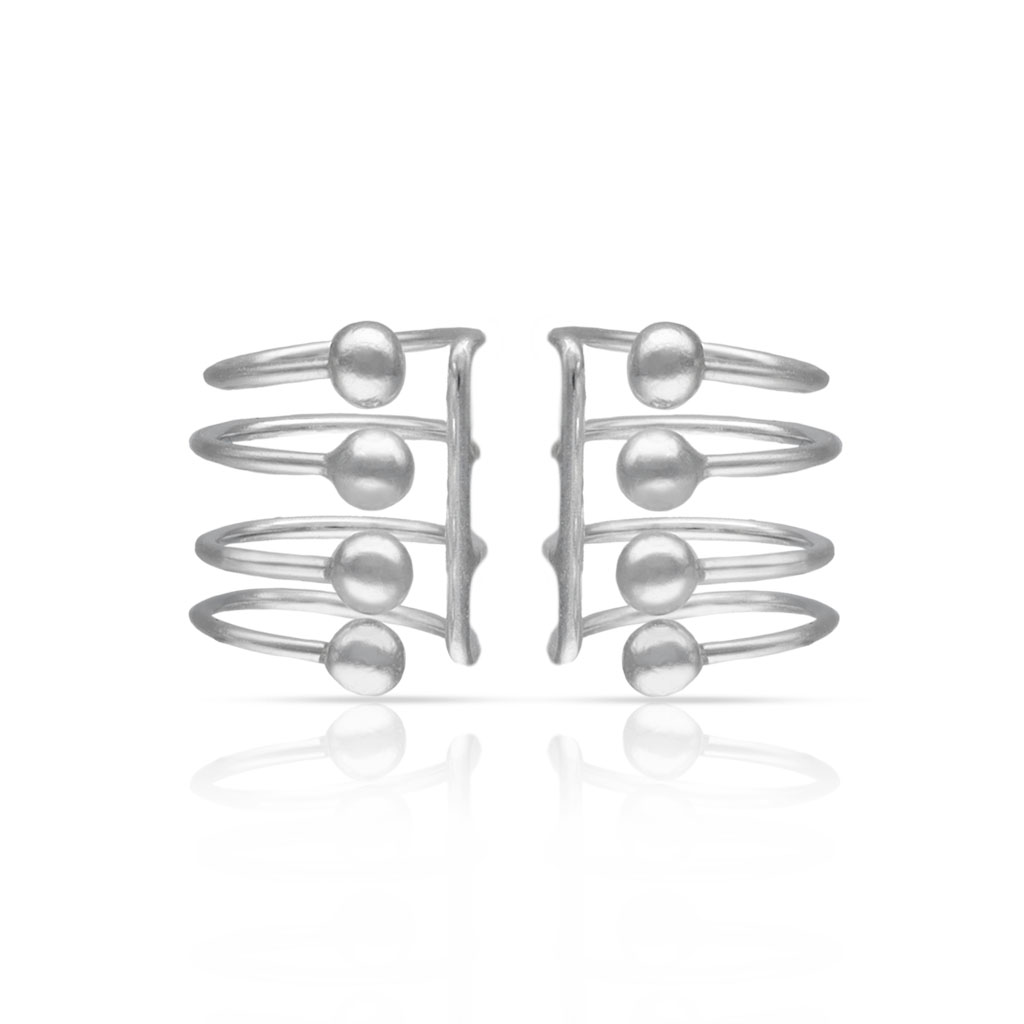 PENDIENTES PLATA 925MM CARTILAGOS BOLAS