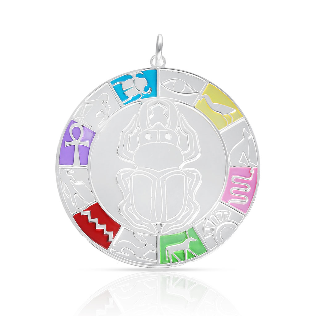 COLGANTE PLATA 925MM ESCARABAJO DE LA SUERTE · EGIPTO - 30MM