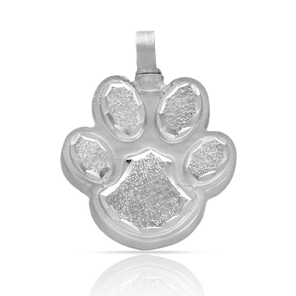 GUARDACENIZAS PLATA 925MM HUELLA PERRO - 23X29MM