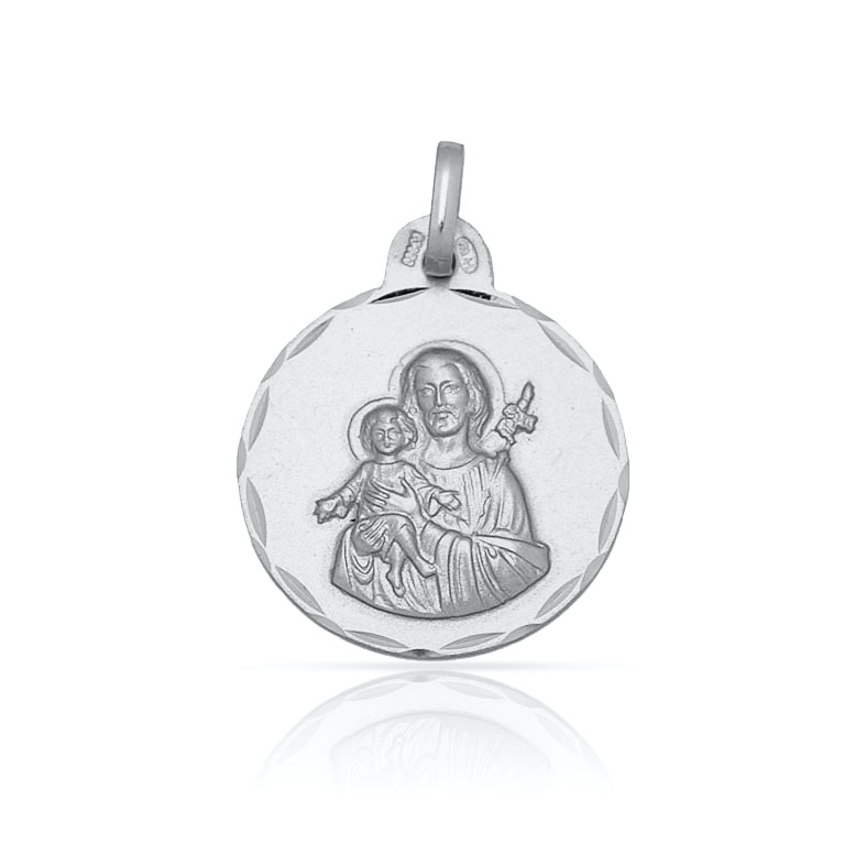 MEDALLA PLATA 925MM SAN JOSE - 15MM