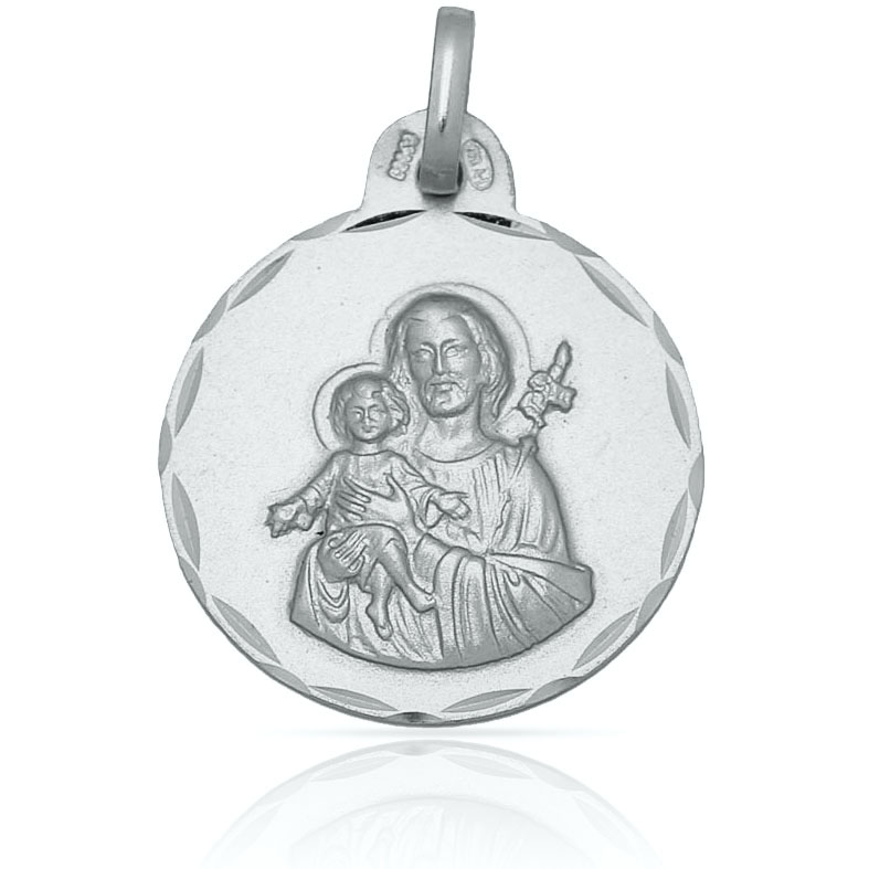 MEDALLA PLATA 925MM SAN JOSE - 19MM