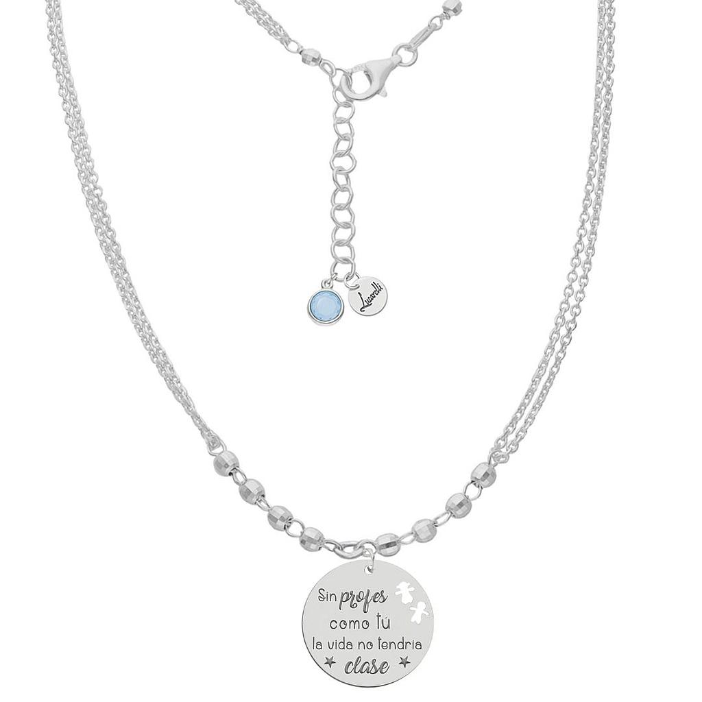 GARGANTILLA MI HISTORIA PLATA 925MM - SIN PROFES COMO TÚ