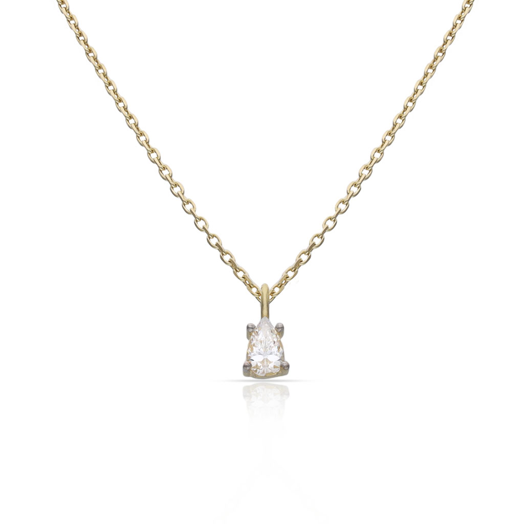 GARGANTILLA ORO 18KL LAGRIMA