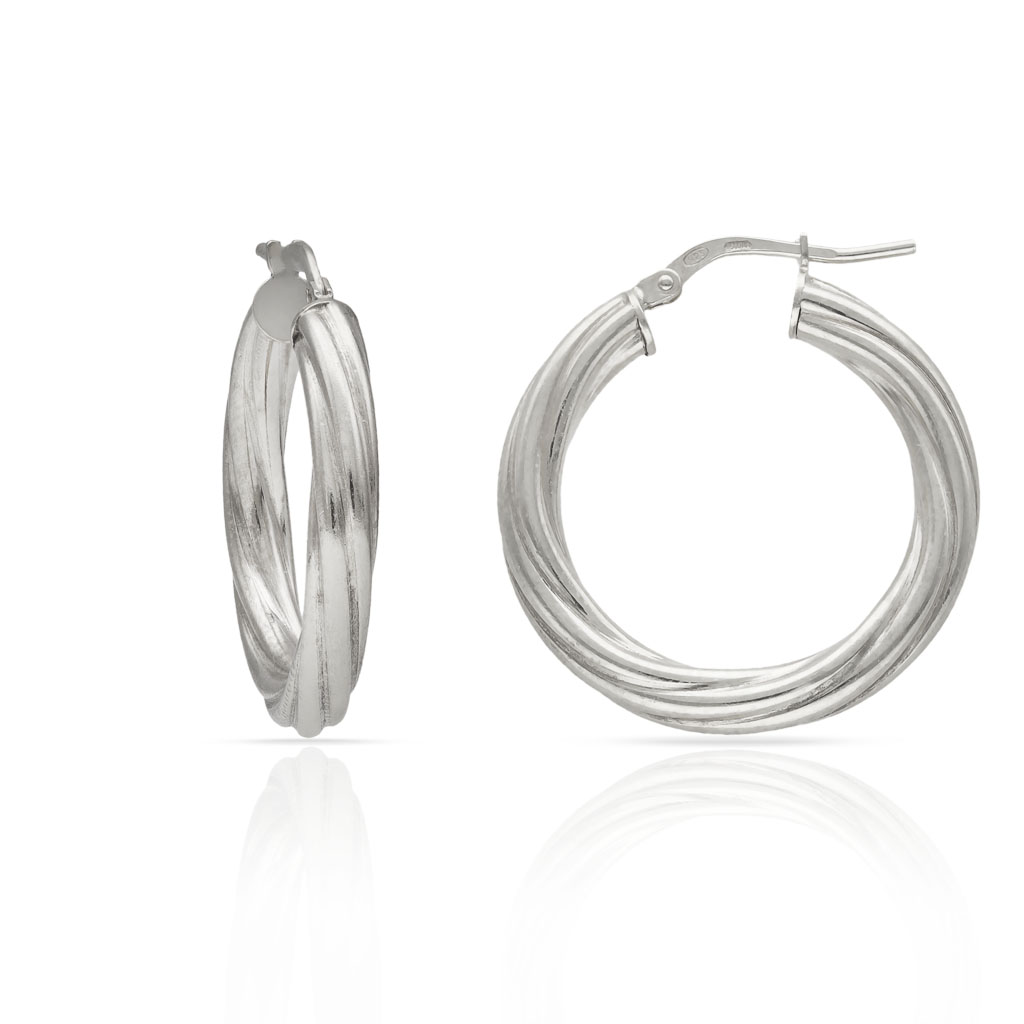 AROS PLATA 925MM RIZADOS - 20MM