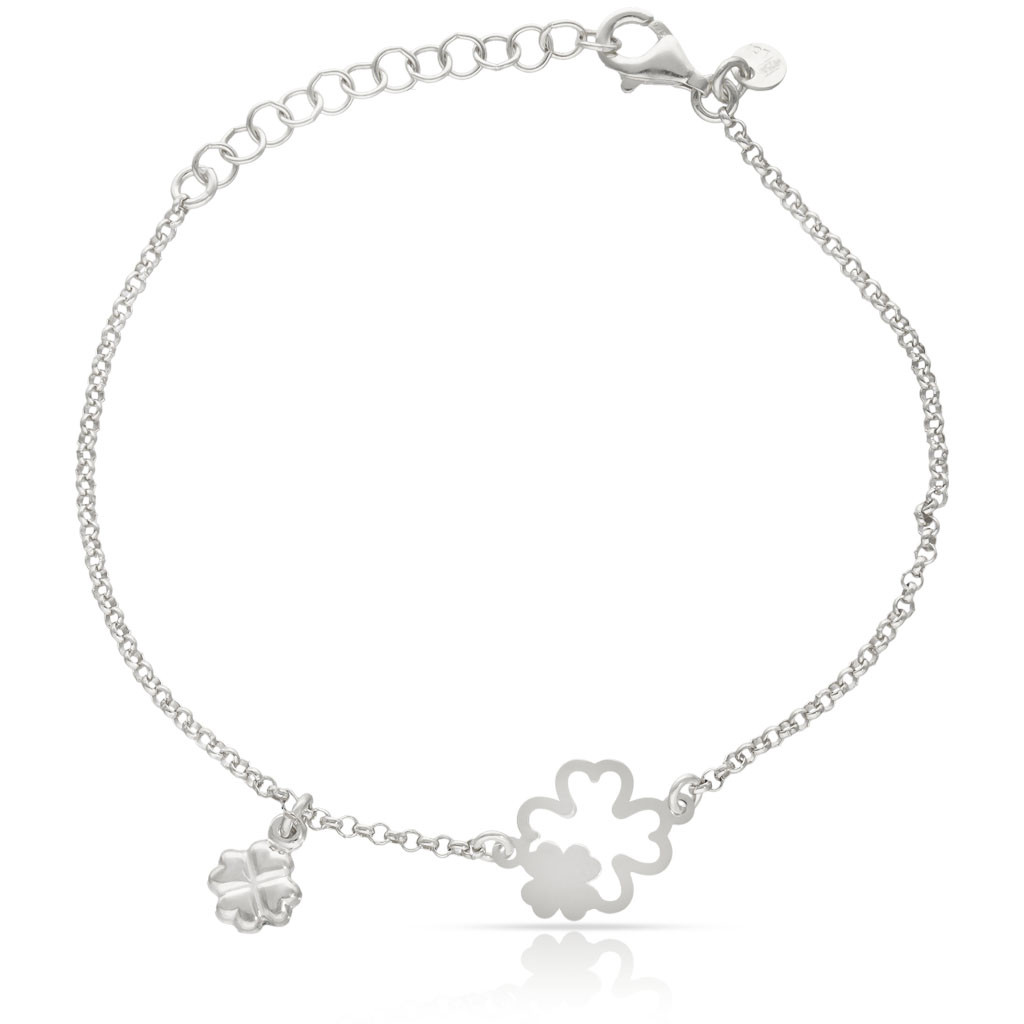 PULSERA PLATA 925MM TREBOL DE LA SUERTE