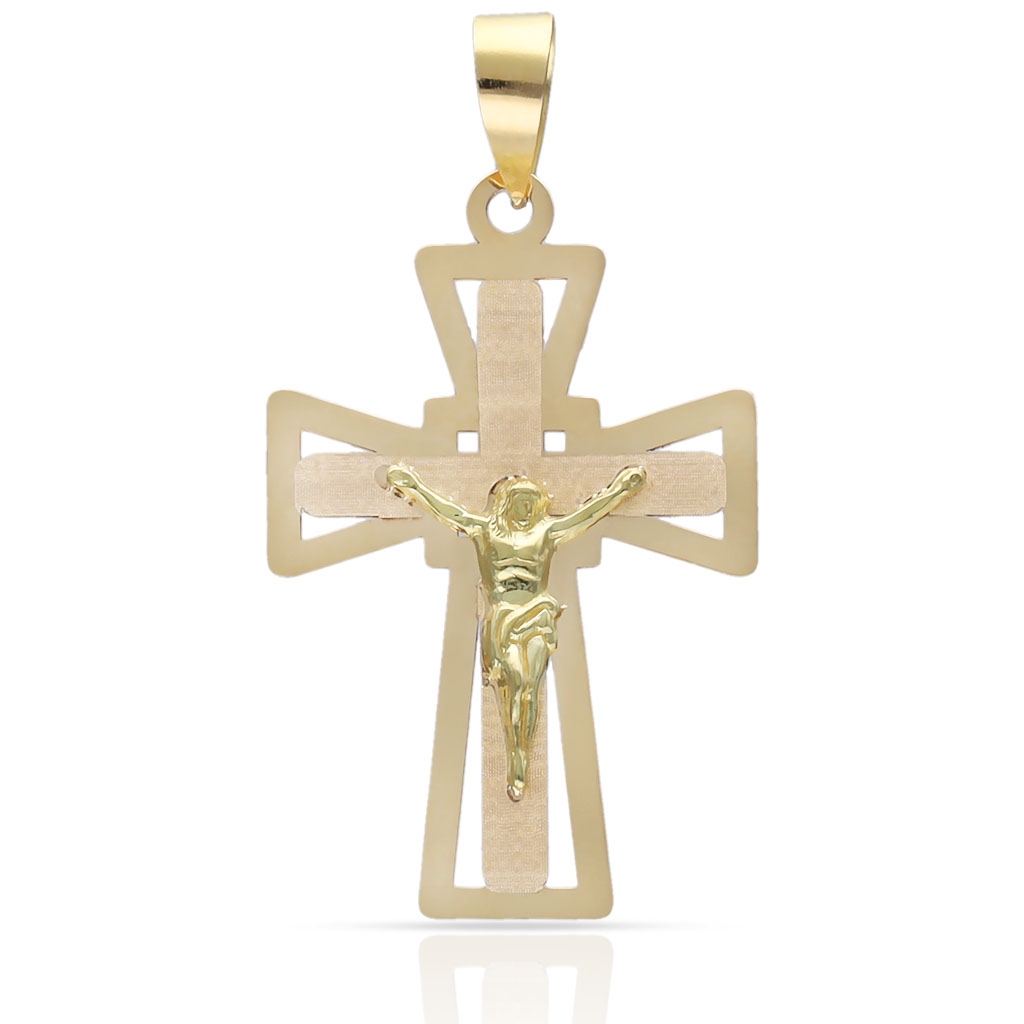 CRUZ ORO 18KL CRISTO - 16x23MM
