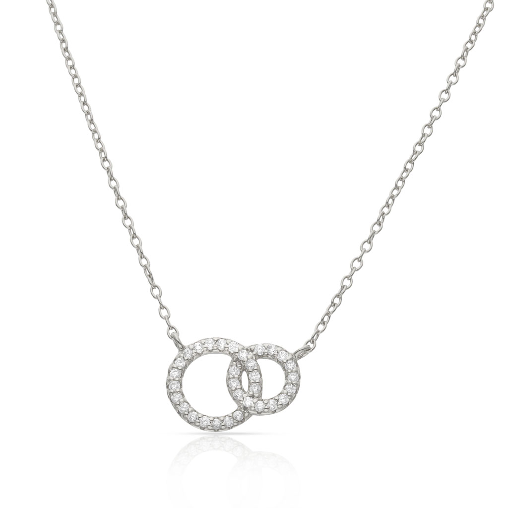 GARGANTILLA PLATA 925MM ALIANZAS CIRCONITAS