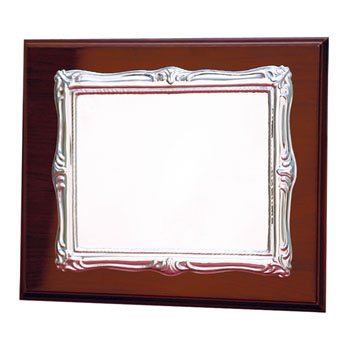 PLACA HOMENAJE ALUMINIO 26X21 - 20.5X16CM ** AGOTADA TEMPORALMENTE**