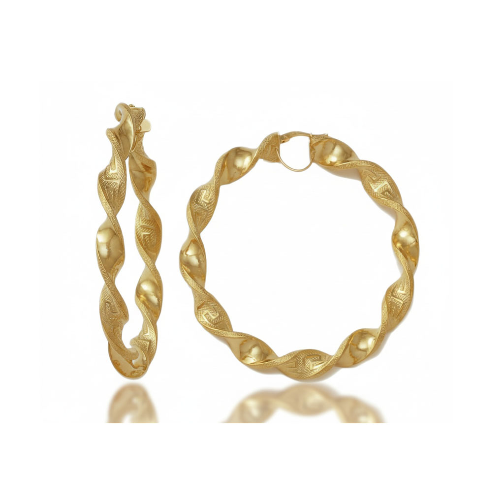 AROS ORO 18KL GRECA - 60MM