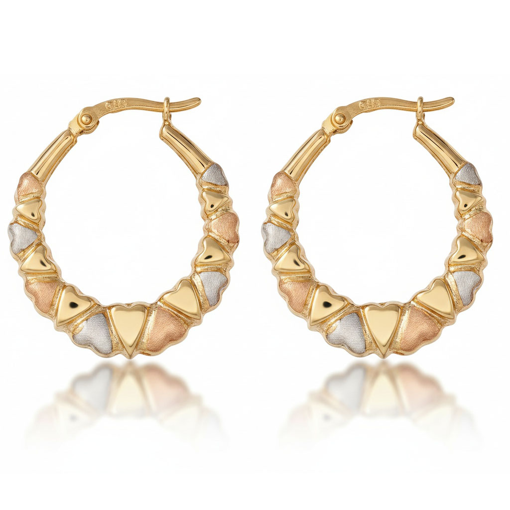 AROS ORO 18KL TRICOLOR